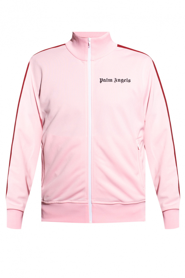【関税込み】Palm Angels ピンク モノグラム フーディ Pink Track jacket with logo Palm Angels